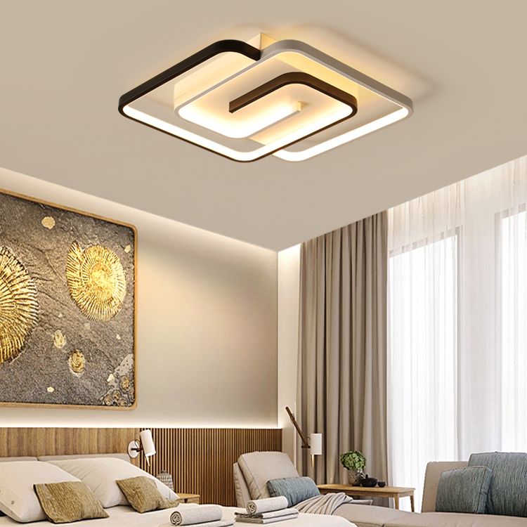 Moderne Semi Flush Mount Light Armatuur Acryl Flush Light Fixtures