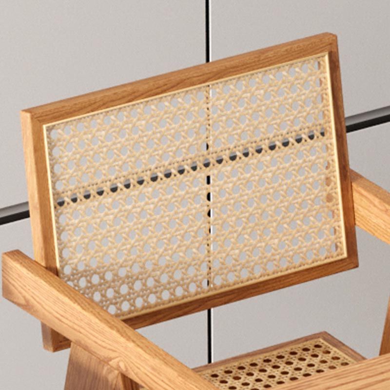 Rectangle 1/2/5/7 Pieces Dining Set Acrylic Base Dining Furniture in Natural