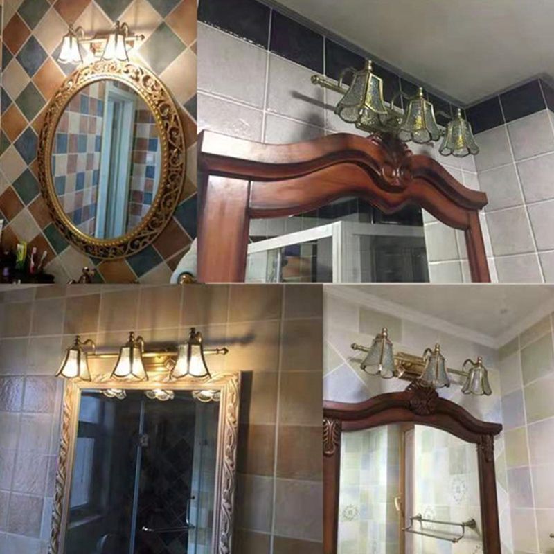 Postmodern Simplicity Bell Vanity Sconce Lights Water Glass Wall Mount Light Fixture for Bathroom