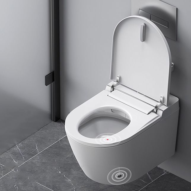 Modern White Wall Mount Urine Toilet Siphon Jet Toilet Bowl with Toilet Seat