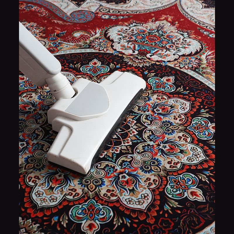 Modern Geometric Indoor Rug Washable Carpet Polyester Living Room Carpet with Non-Slip Backing