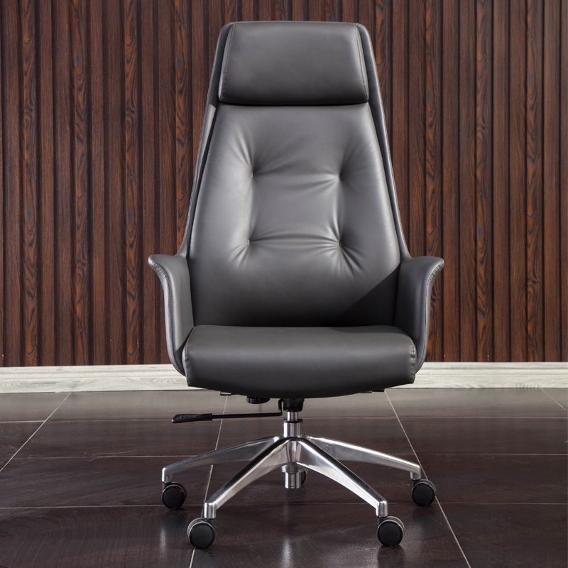 Contemporary Managers Chair Tilt Mechanism Swivel with Wheels Ergonomic Executive Chair