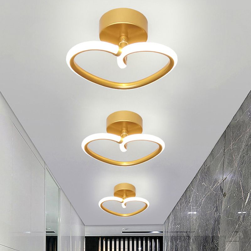 Plafoniere da incasso a forma di cuore Illuminazione da soffitto contemporanea per soggiorno
