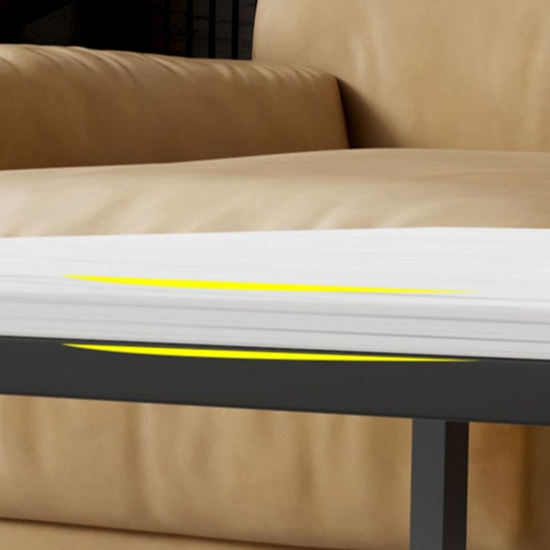 Glam 16.5" H Rectangle/Square Slate Coffee Table Steel Frame Cocktail Table