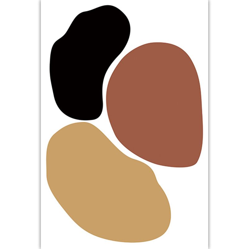 Unique White Modernist Rug Polyester Colorblock Rug Washable Pet Friendly Non-Slip Carpet for Living Room