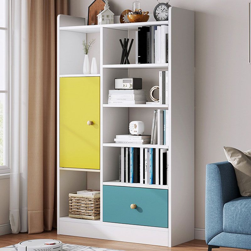 25" L X 9.5" W Engineered Wood Shelf Bookcase Standard Modern Vertical Book Shelf