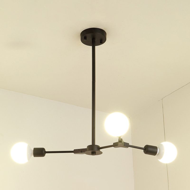 Luz de lámpara de metal ajustable Luz de luz múltiple de luz múltiple para espacios interiores