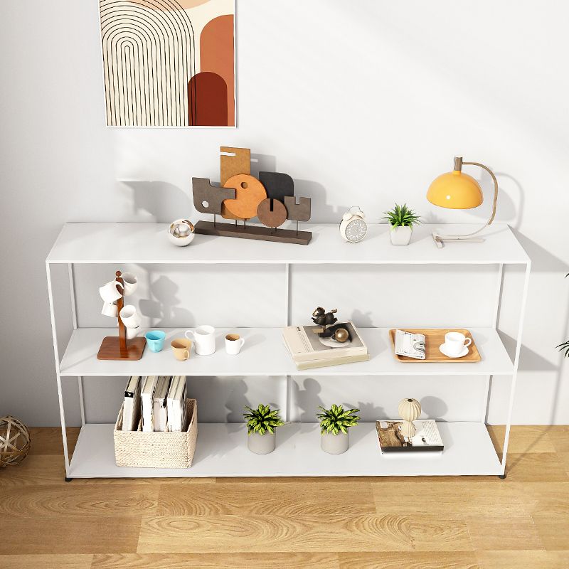 Etagere Open Back Bookcase Metal Contemporary Bookshelf with Shelves