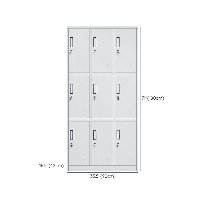 Modern Metal Wardrobe for Home Matte Finish Cabinet with Hinged Doors