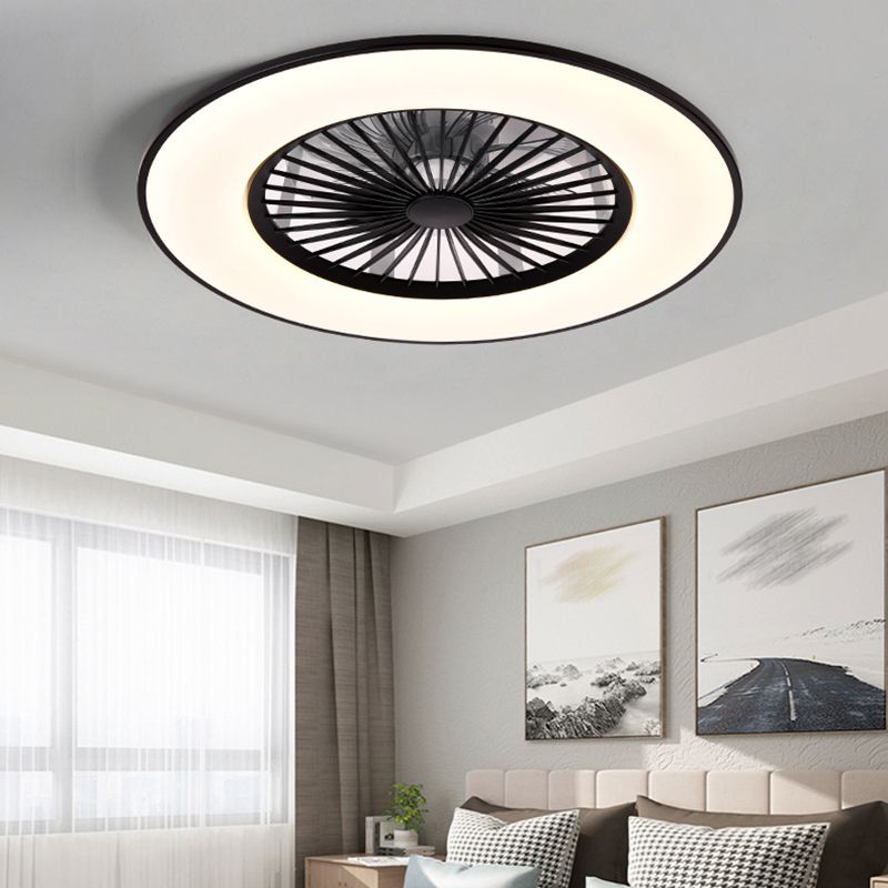 Metal Ceiling Fan Light Fixture Round Modern Ceiling Light Fixture
