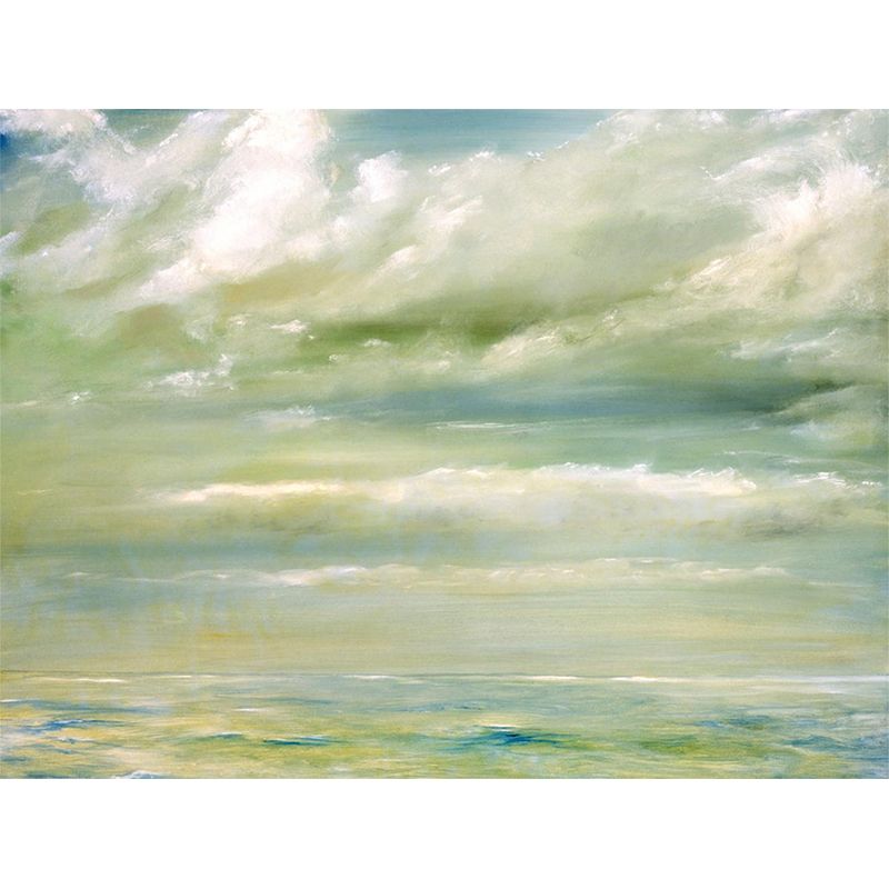 Photography Cloudy Sea Mural Decal Large Wall Decor for Living Room, Custom Size Available