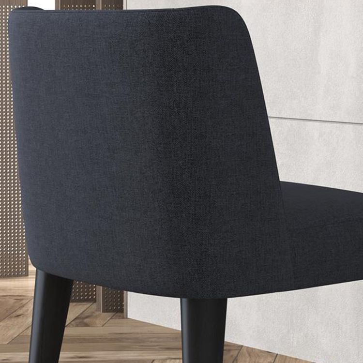 Sedia da pranzo con sedia da sedia da interno-esterno contemporanea con gambe in legno