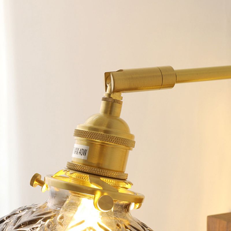 Japanese Style Wooden Wall Light Geometry Shape Wall Lamp for Living Room