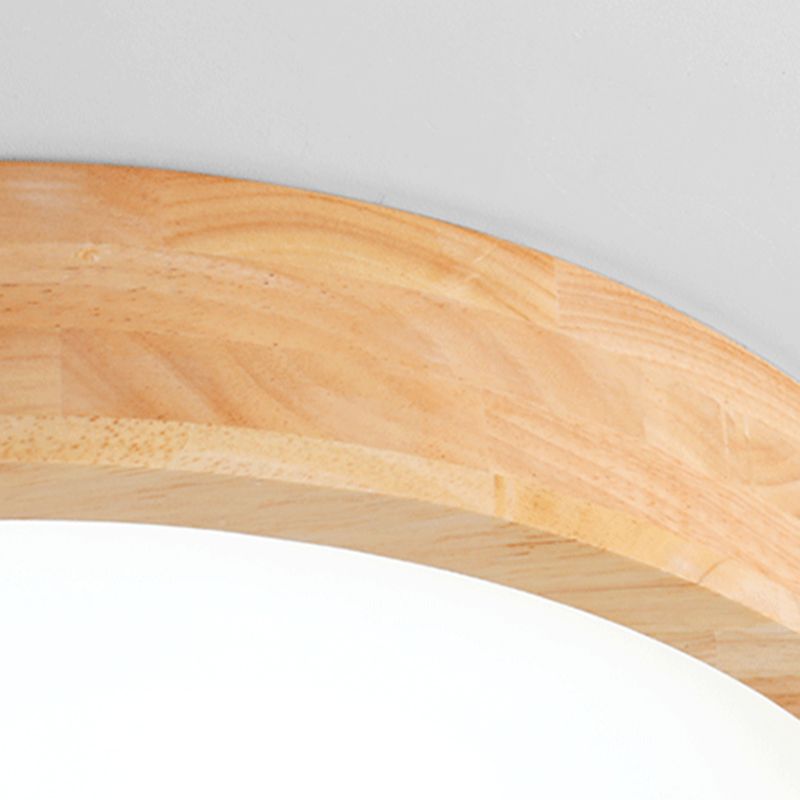 Luz de techo LED geométrica de madera en soporte empotrado interior acrílico de estilo conciso moderno en color registro