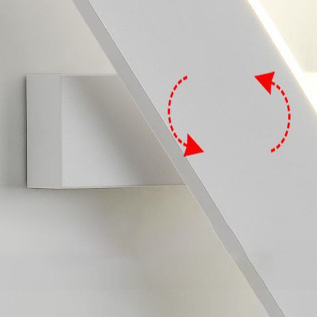 Single Black/White Modern Wall Mounted Sconce LED Wall Light for Living Room