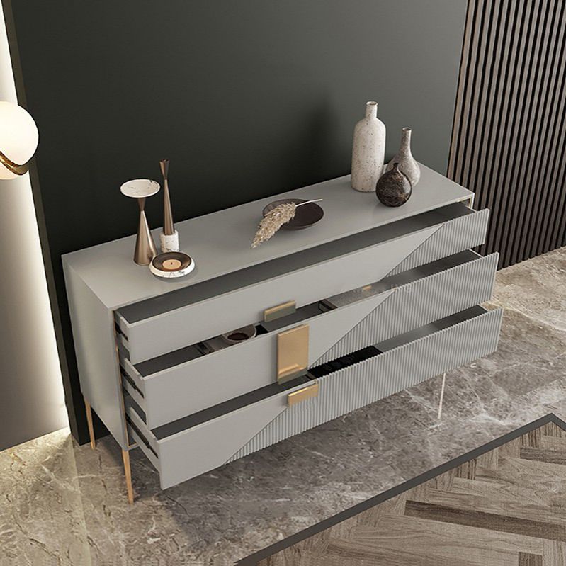 15.6-inch Width Classic Glam Dresser Stone Storage Chest with 3/6 Drawers