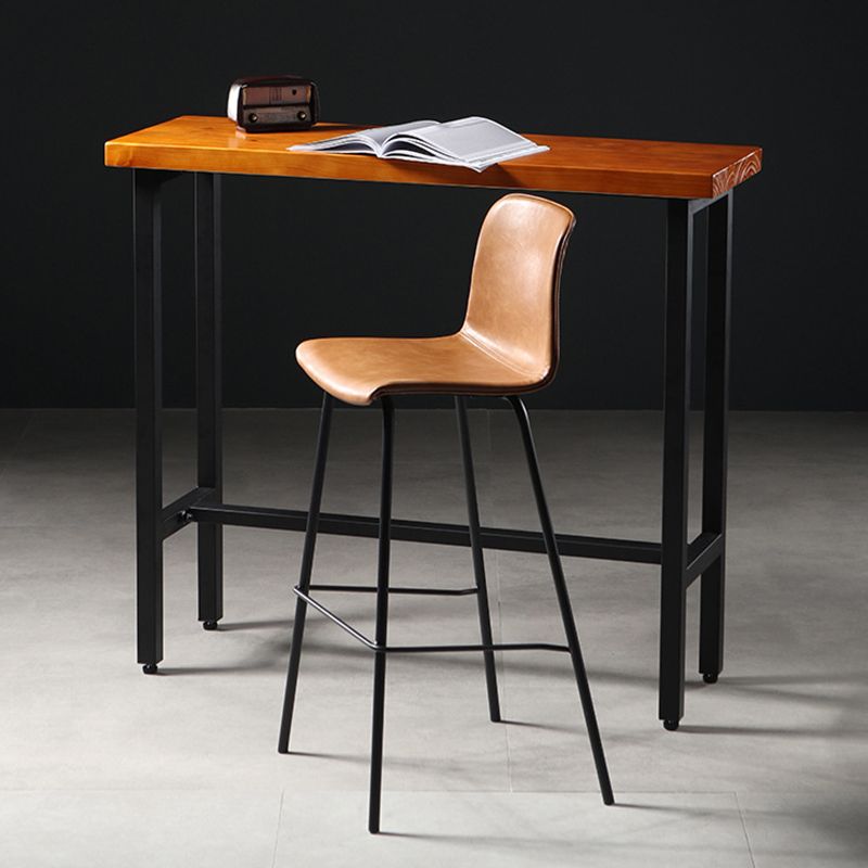 Modern Style Bar Stool Leather Backrest Counter Stool for Bristol