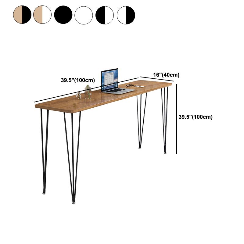 Rectangle Top Counter Height Table with Metal Base Bar Table