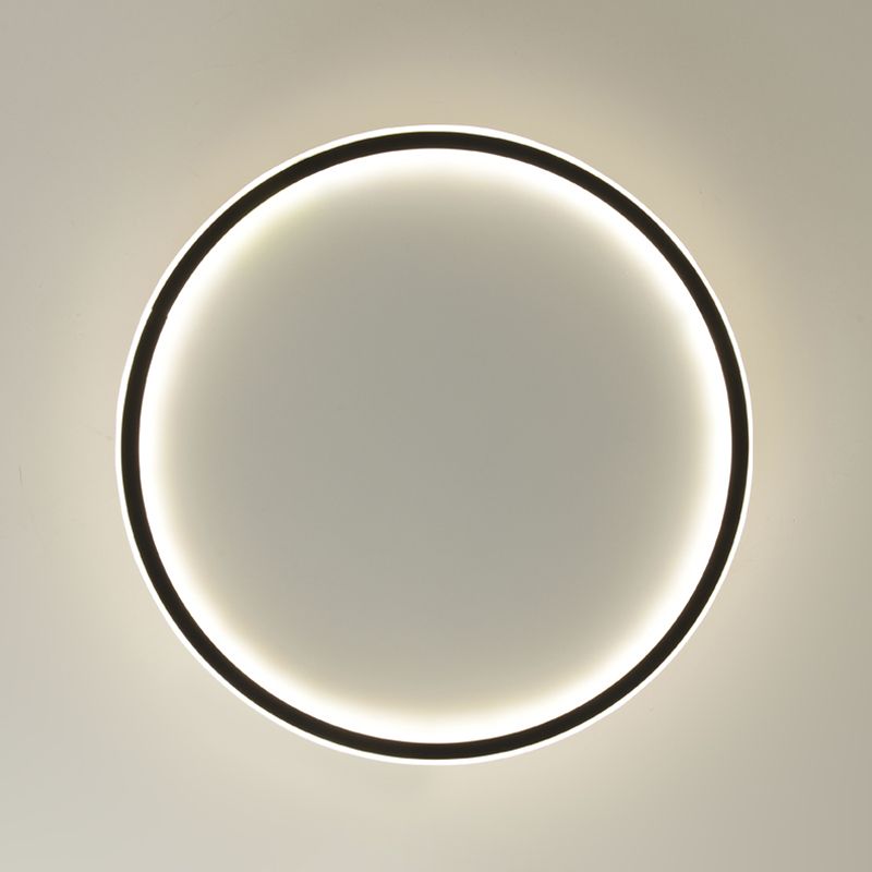 Round Flush Light Acryl Modern Flush Mount Deckenleuchte für Wohnzimmer