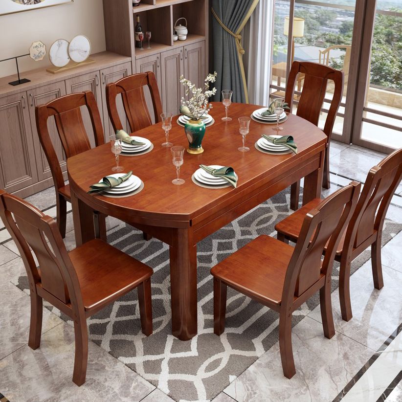 Chaise de salle à manger traditionnelle en bois massif, chaise latérale à dossier à lattes pour la maison