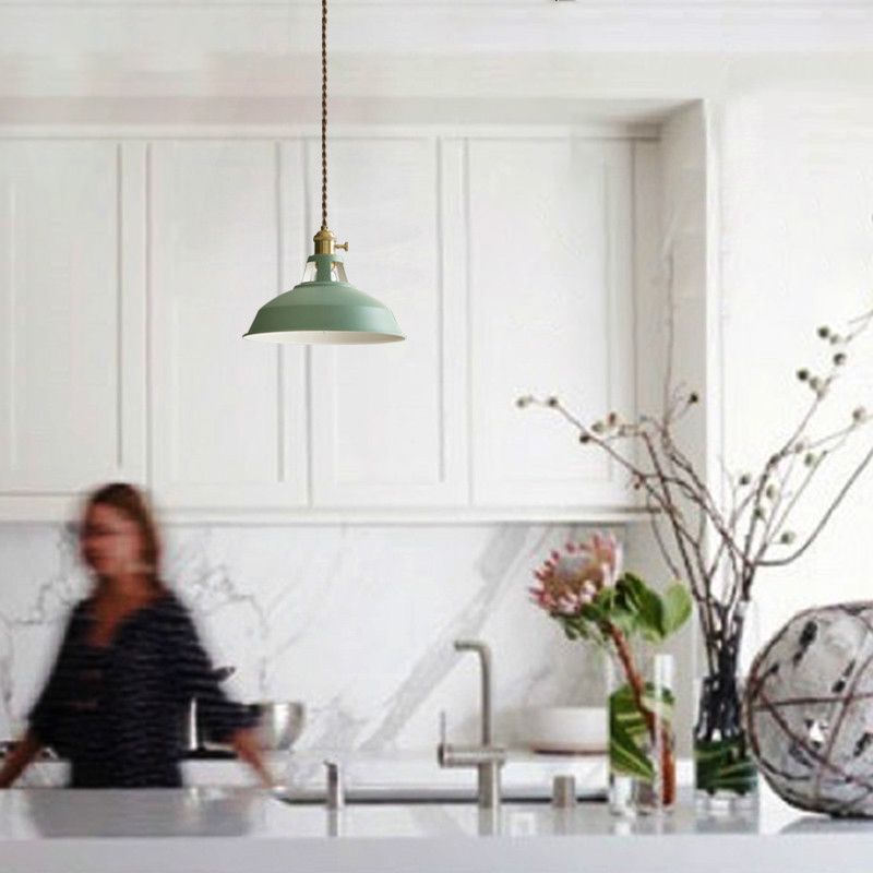 Semicircle Pendant Light Modern Style Metal 1 Light Hanging Ceiling Light