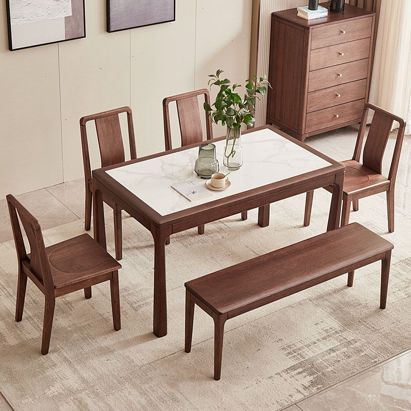 Sintered Stone Top Table Rectangle Dining Table for Dining Room