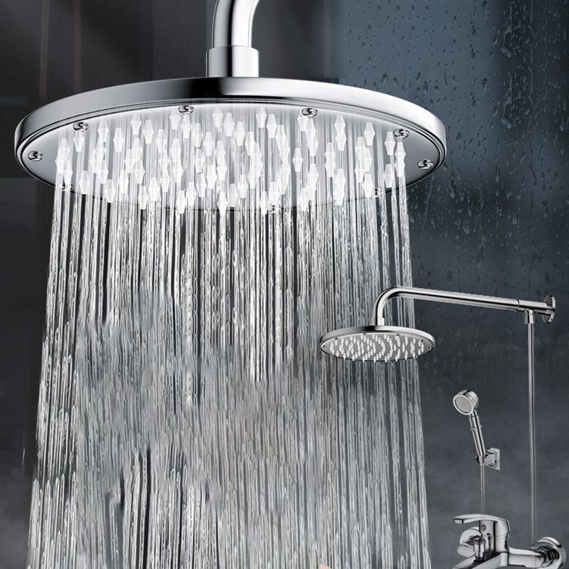 Contemporary Shower Head Combo Polished Stainless Steel Ceiling Mounted Shower Head