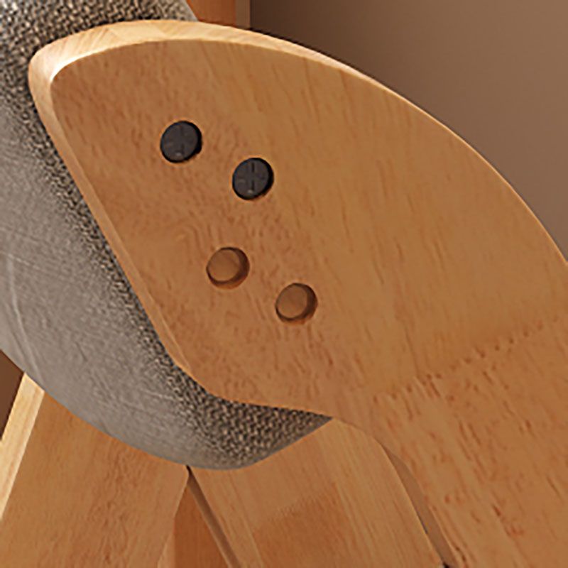 Contemporary Kitchen Chairs Dining Armless Side Chair with Wooden Legs