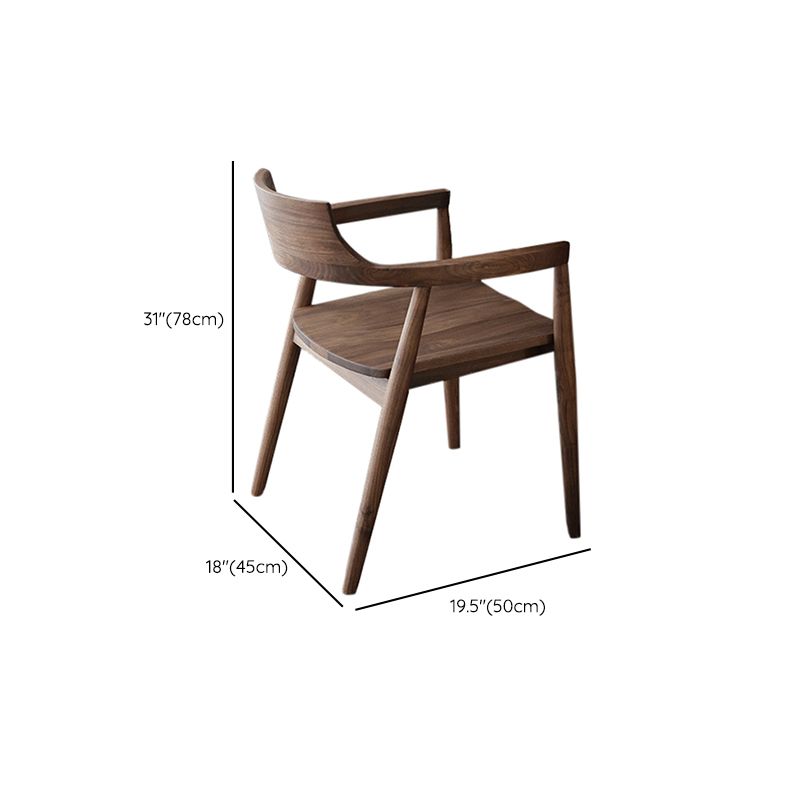 Contemporary 1/2/5 Pieces Furniture Round Solid Wood Dining Set in Brown