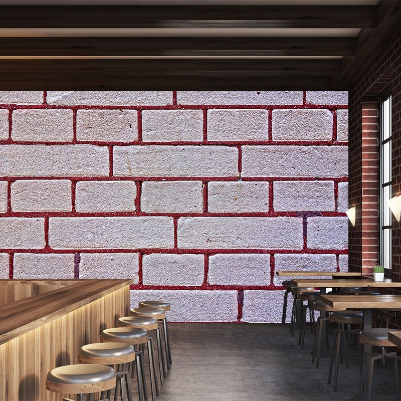 Countryside Style Brick Wall Covering Murals for Living Room, Customized Size