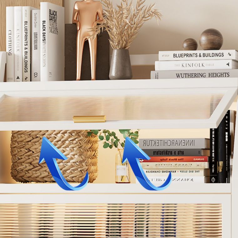 Standard Metal Industrial Bookcase Closed Back Bookshelf with Cabinets