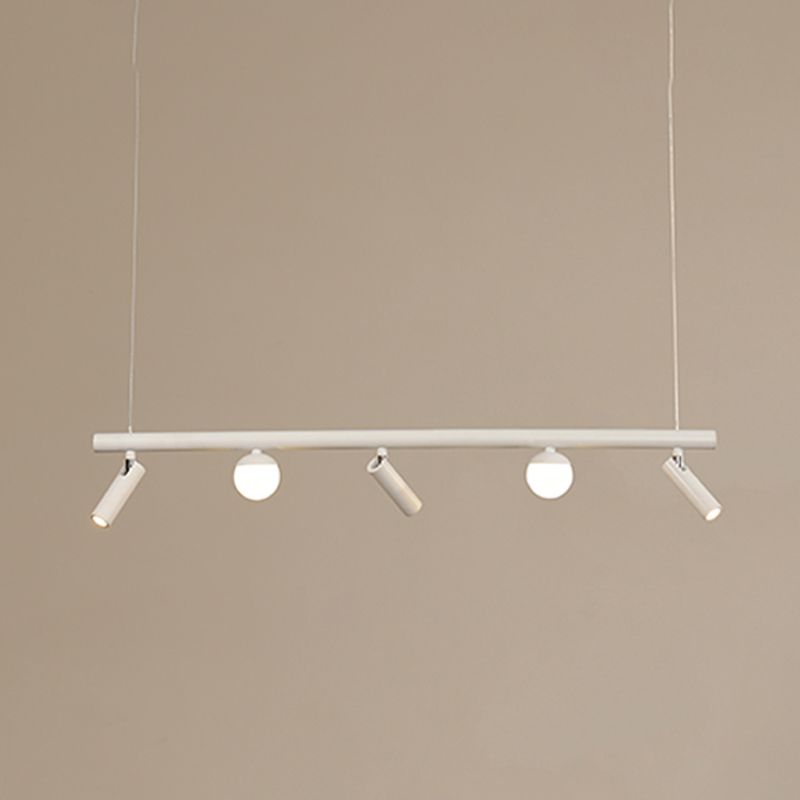 Cylinder Island Lighting Fixtures Contemporary Metal Island Pendant Light for Kitchen