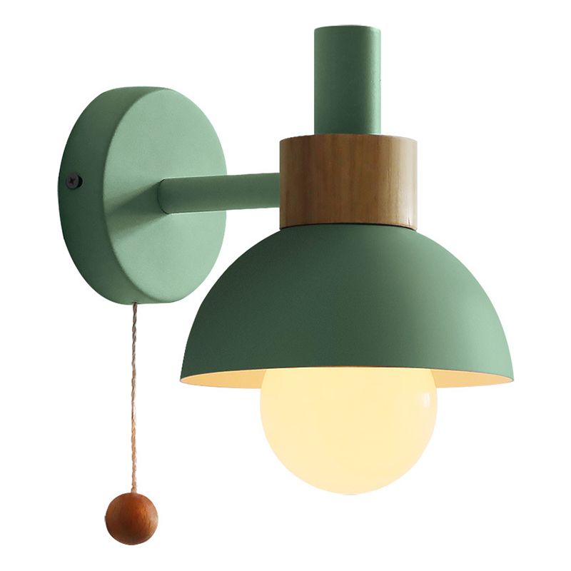 Contemporary Single Polished Bathroom Vanity Light Metallic Shaded Bath Bar