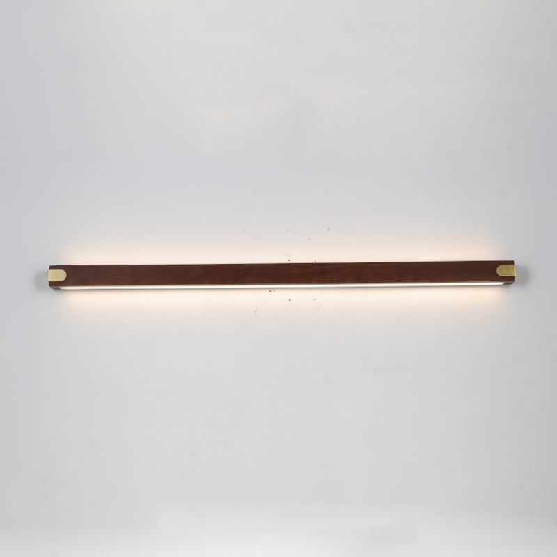 Modern Style Wood Vanity Light Rectangle Vanity Lamp for Shower Room