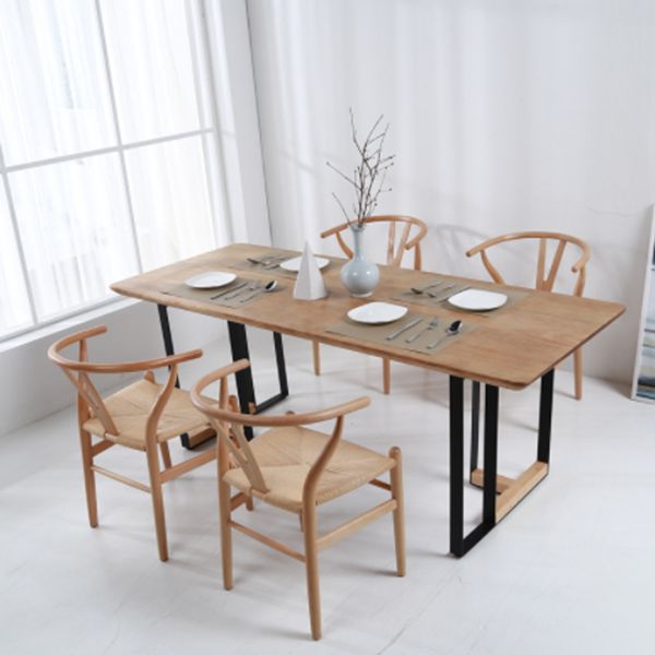 Industrialstil Essstandort Tisch Massivholz Doppelpodestmöbel