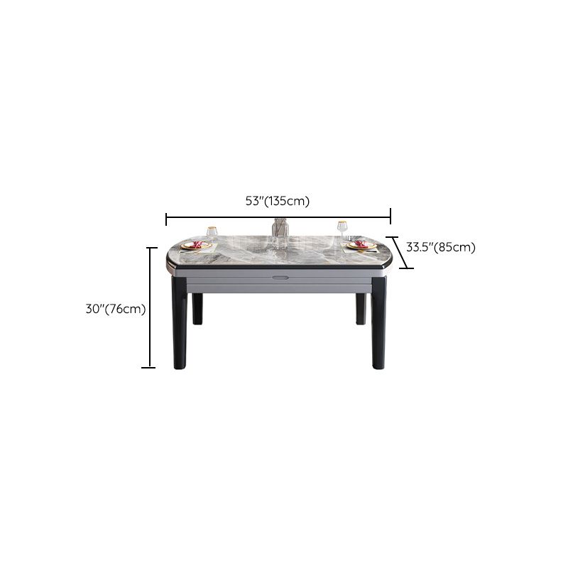 Extendable Dining Table Tripod Table for Kitchen Dining Room