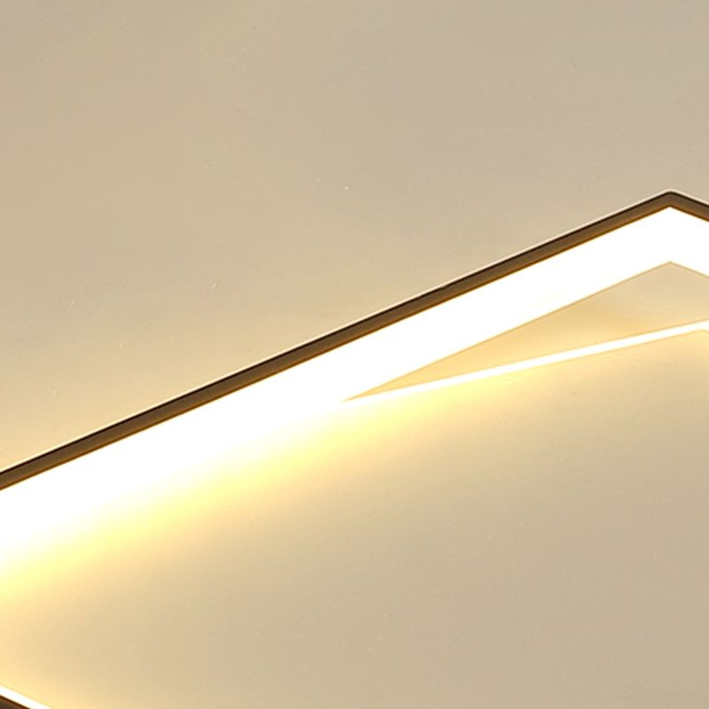 Plafond métallique carré Light Mount de montage simple LED Black Light