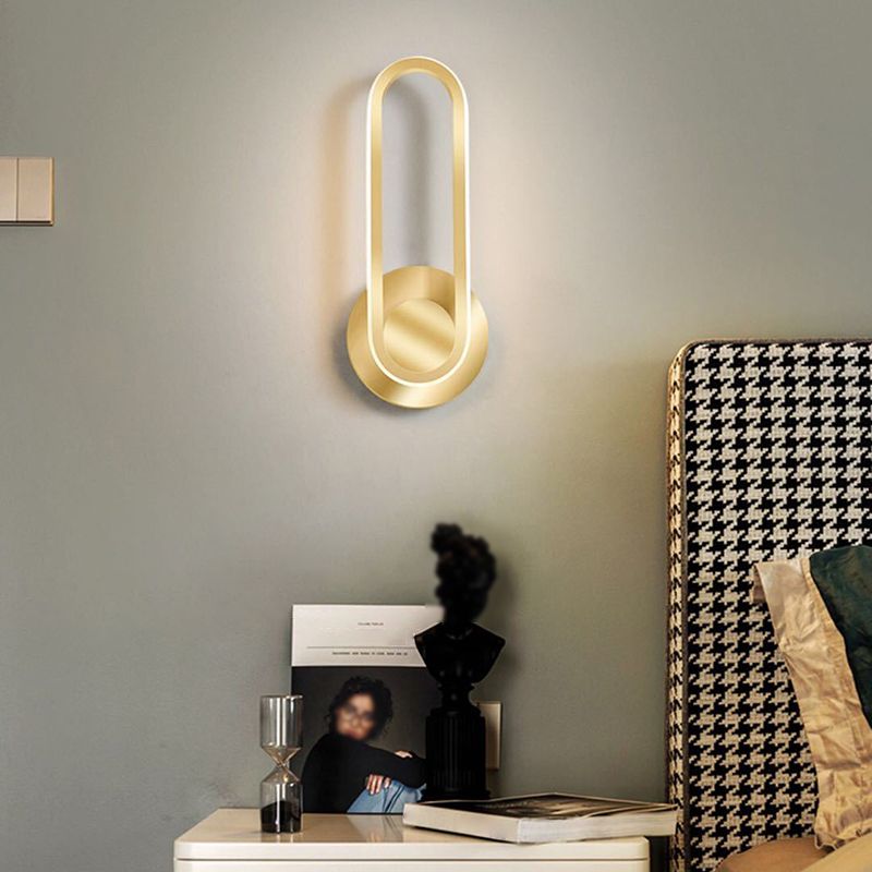 Geometric Wall Lighting Ideas Modern Metal 1 Light Wall Mount Lamp