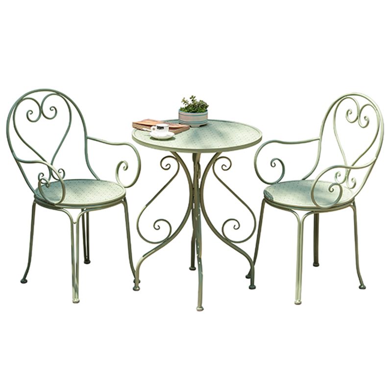 Modern Style 1/3 Pieces Metal Bistro Set Metal Bistro Table Set for Terrace