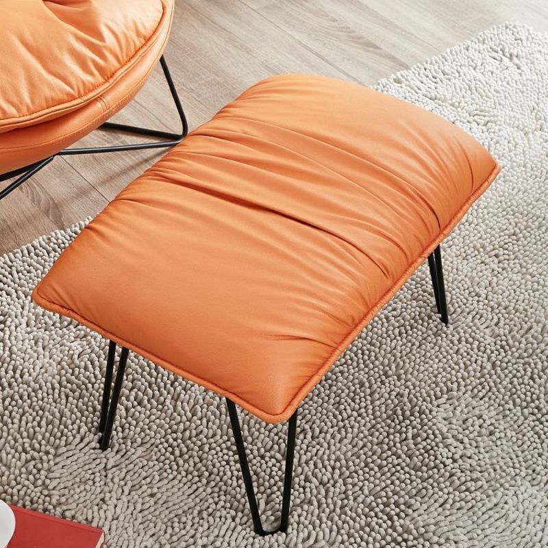 Balcony Recliner Lazy Rocking Chairs Fabric Soft Upholstered Sofa Chair