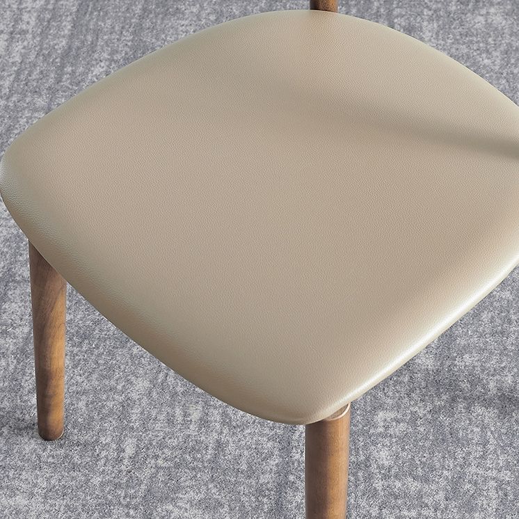 Silla lateral de madera maciza para restaurante contemporáneo, silla de comedor con respaldo abierto natural