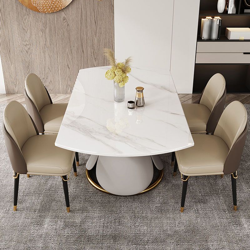 Modern Dining Round Table Dining Sintered Stone Table for Restaurant