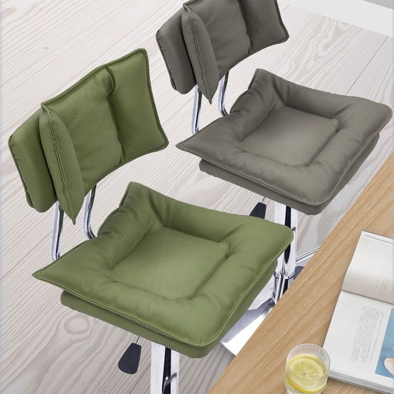 Lift and Rotate Height Stool Nordic Indoor Leather Armless Single Bar Stool