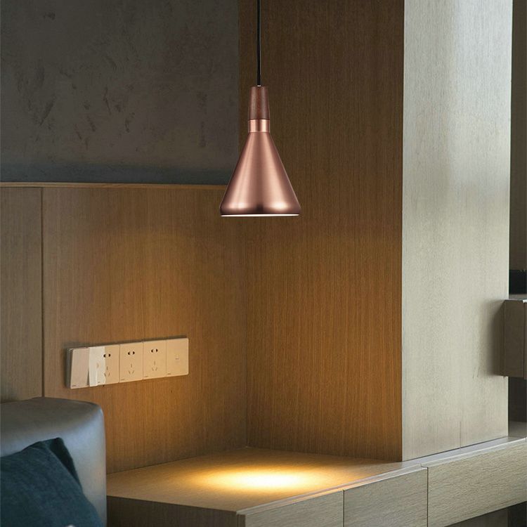 Cone Metal Pendant Ceiling Light Contemporary-Style Pendant Light Kit for Restaurant