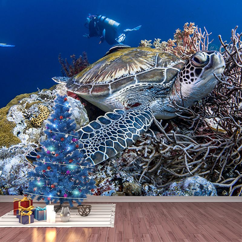 Photography Wall Mural Wallpaper Underwater World Sitting Room Wall Mural