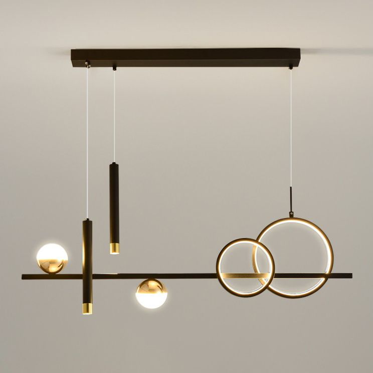 Aluminum LED Island Lighting Contemporary Ceiling Pendant Light for Dining Room