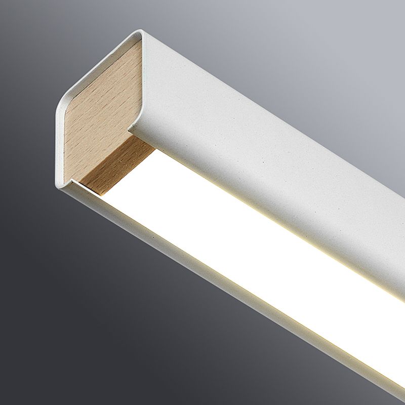 Contemporary Style Linear Island Pendant Metal 1- Light Island Light Fixture