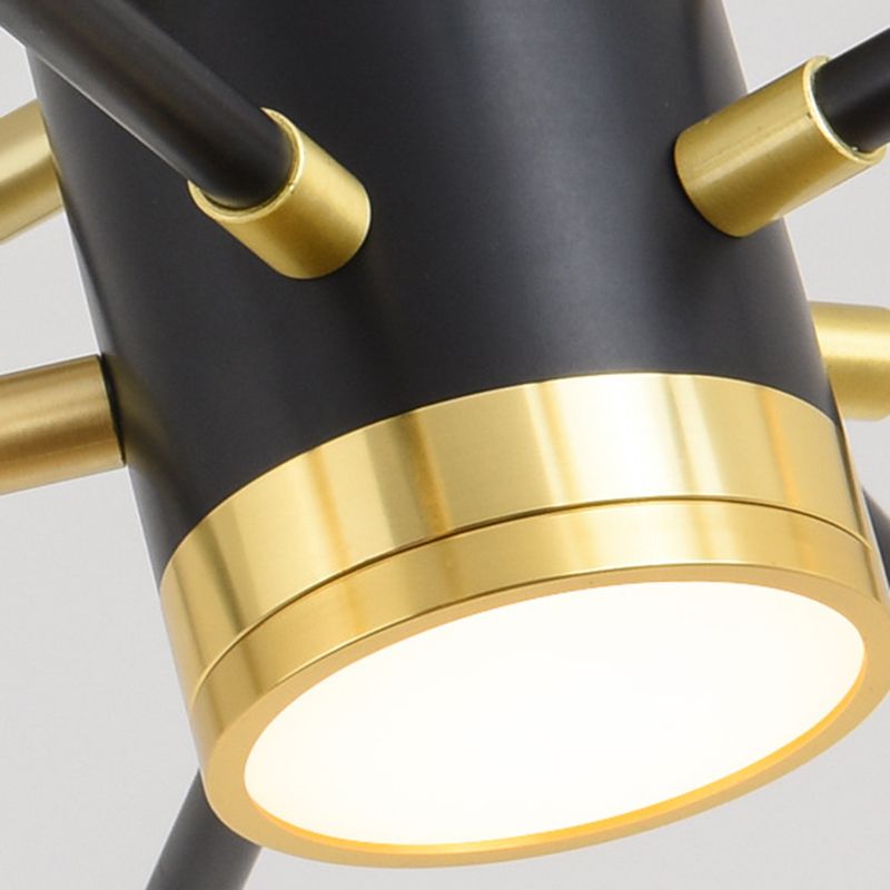 Multi Light Rectangular Branch Hanging Lights Modern Style Metal Hanging Lighting for Bar