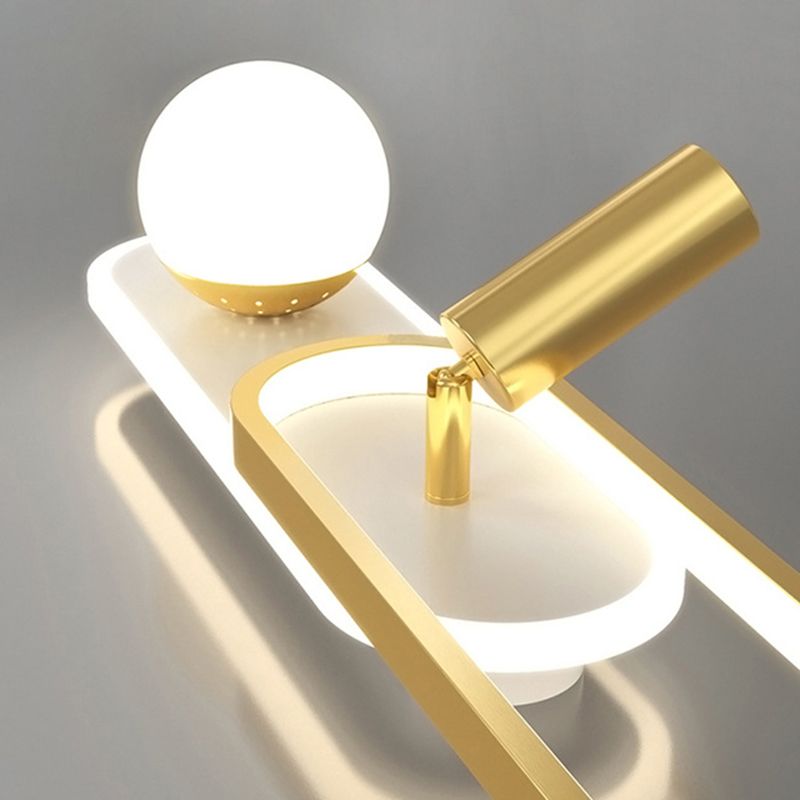 Linear Flush Mount Light Fixture Modern Metal Flush Light for Living Room