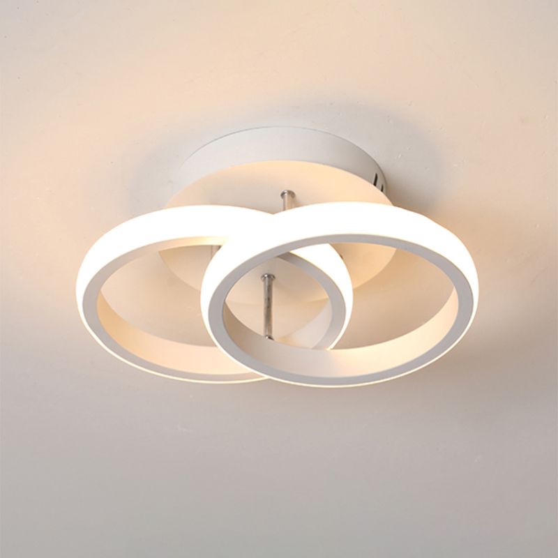 Montaje semi empotrado de aluminio del pasillo LED de la luz montada en el techo geométrico minimalista